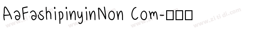 AaFashipinyinNon Com字体转换